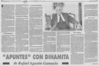 "Apuntes" con dinamita