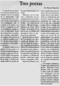 Tres poetas