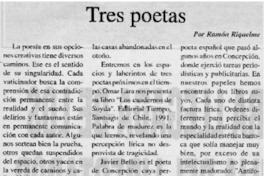 Tres poetas