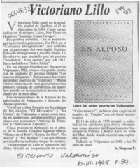 Victoriano Lillo  [artículo] A. Simpson T.