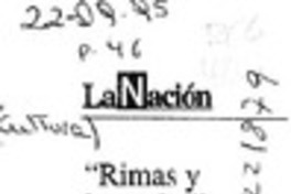 "Rimas y leyendas" en La Nación  [artículo].