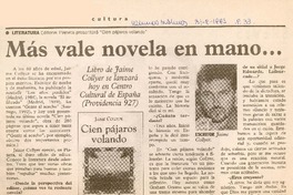 Más vale novela en mano --