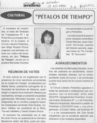 "Pétalos de tiempo"  [artículo].