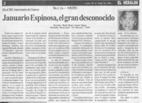 Januario Espinosa, el gran desconocido