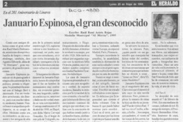 Januario Espinosa, el gran desconocido