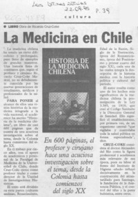 La Medicina en Chile  [artículo].