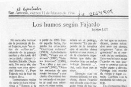 Los humos según Fajardo  [artículo] Lot.