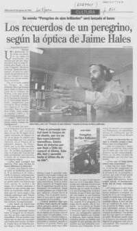 Los recuerdos de un peregrino, según la óptica de Jaime Hales