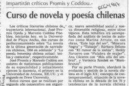 Curso de novela y poesía chilenas  [artículo].
