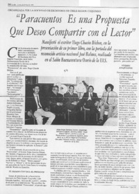 "Paracuentos es una propuesta que deseo compartir con el lector"