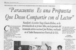 "Paracuentos es una propuesta que deseo compartir con el lector"