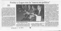 Foxley y Lagos tras la "nueva era política"  [artículo] B. Bezama.