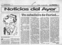 Un caballero de Curicó  [artículo] Humberto Lagno Aguilar.