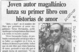 Joven autor magallánico lanza su primer libro con historias de amor  [artículo].