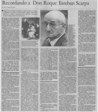 Recordando a Don Roque Esteban Scarpa
