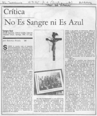 No es sangre ni es azul  [artículo] Antonio Avaria.
