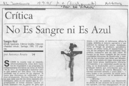 No es sangre ni es azul  [artículo] Antonio Avaria.