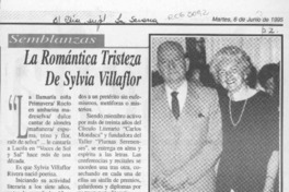 La Romántica tristeza de Sylvia Villaflor  [artículo].