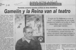 Gamelín y la reina van al teatro  [artículo] Carolina Torres.