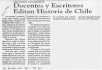 Docentes y escritores editan Historia de Chile  [artículo].