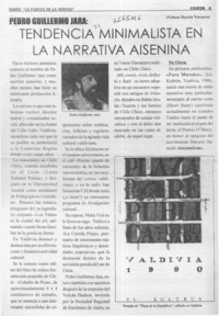 Tendencia minimalista en la narrativa aisenina  [artículo] Nelson Barría Navarro.