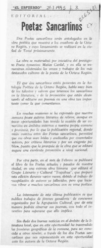 Poetas sancarlinos  [artículo].