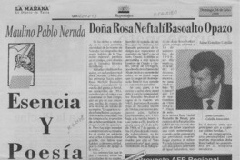 Doña Rosa Neftalí Basoalto Opazo  [artículo] Jaime González Colville.