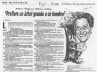"Prefiero un árbol grande a un hombre"  [artículo] Ana María Sanhueza.