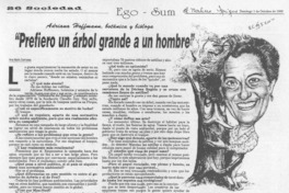 "Prefiero un árbol grande a un hombre"  [artículo] Ana María Sanhueza.