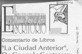 "La ciudad anterior", de Gonzalo Contreras  [artículo] C. L.