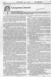 Cauquenes literario  [artículo] José Miguel Vicuña.