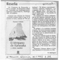 "El témpano de Kanasaka y otros cuentos"  [artículo] E. Rodríguez.