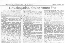 Dos abogados, tíos de Arturo Prat