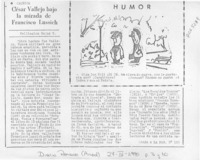 César Vallejo bajo la mirada de Francisco Lussich  [artículo] Wellington Rojas Valdebenito.