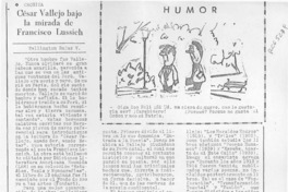César Vallejo bajo la mirada de Francisco Lussich  [artículo] Wellington Rojas Valdebenito.