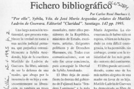 Fichero bibliográfico  [artículo] Carlos René Ibacache.