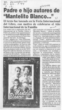 Padre e hijo autores de "Mantelito blanco --"  [artículo].