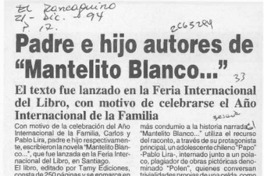 Padre e hijo autores de "Mantelito blanco --"  [artículo].