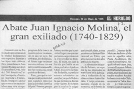 Abate Juan Ignacio Molina, el gran exiliado (1740-1829)  [artículo].