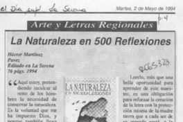 La Naturaleza en 500 reflexiones  [artículo].