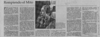 Rompiendo el mito  [artículo] Eduardo Arancibia M.