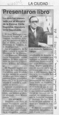 Presentaron libro  [artículo].