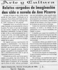 Relatos cargados de imaginación dan vida a novela de Ana Pizarro  [artículo].