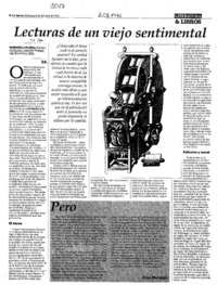 Lecturas de un viejo sentimental  [artículo] V. S.