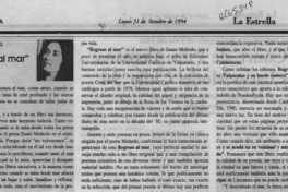 "Regreso al mar"  [artículo] Sara Vial.