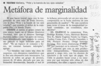 Metáfora de marginalidad  [artículo].