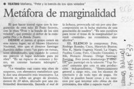 Metáfora de marginalidad  [artículo].