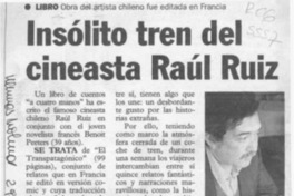 Insólito tren del cineasta Raúl Ruiz