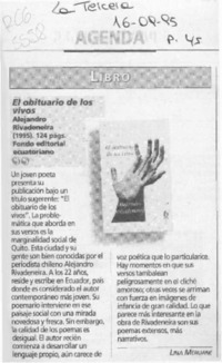 El obituario de los vivos  [artículo] Lina Meruane.