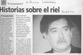 Historias sobre el riel  [artículo] Lina Meruane.